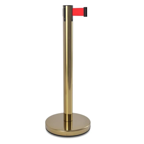 Cтойка ограждения с лентой 2 м BSLN-426342 однотонная лента