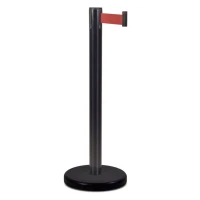 Стойка ограждения с лентой 3 м BSLN-X86333 BLACK однотонная лента