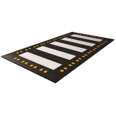 Приподнятый пешеходный переход ПИН жёлтый, средний элемент, 500х500х50 мм, композит