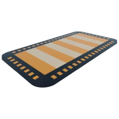 Приподнятый пешеходный переход ПИН жёлтый, средний элемент, 500х500х58 мм, композит