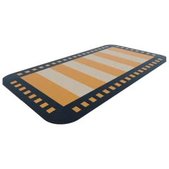 Приподнятый пешеходный переход ПИН (угловой элемент) чёрный, 450х450х5-58 мм, композит