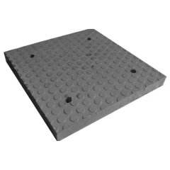 Приподнятый пешеходный переход ПИН чёрный, средний элемент, 500х500х50 мм, композит