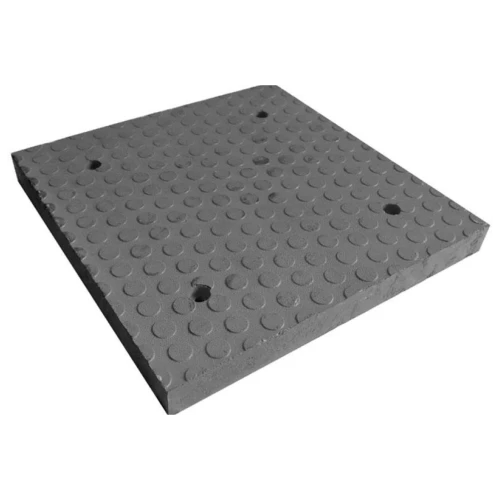 Приподнятый пешеходный переход ПИН чёрный, средний элемент, 500х500х50 мм, композит