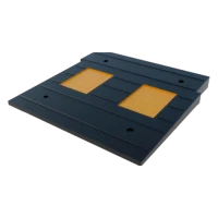 Приподнятый пешеходный переход ПИН (заезд) чёрный, 500х450х5-58 мм, композит