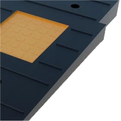 Приподнятый пешеходный переход ПИН (заезд) чёрный, 500х450х5-58 мм, композит