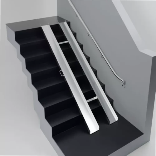 Пандус откидной оцинкованный СТАНДАРТ 2,5 м