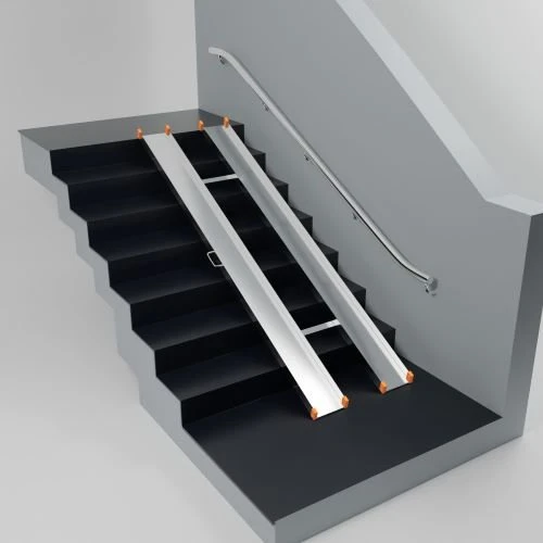 Пандус откидной алюминиевый ЭКСТРА 2,5 м