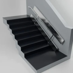 Пандус откидной оцинкованный СТАНДАРТ Антислип 3 м