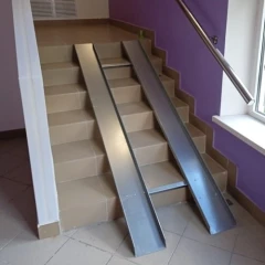 Пандус откидной оцинкованный СТАНДАРТ 3 м