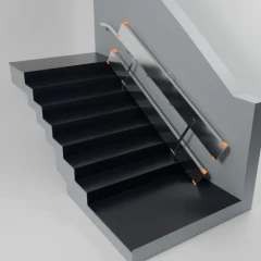 Пандус откидной алюминиевый ЭКСТРА Антислип 3 м