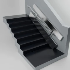 Пандус откидной оцинкованный УНИВЕРСАЛ 4 м