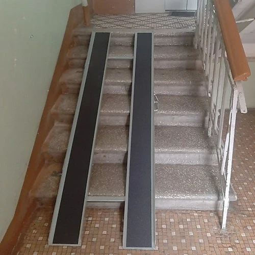 Пандус откидной оцинкованный СТАНДАРТ Антислип 4 м