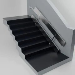 Пандус откидной алюминиевый ЛАЙТ 3 м