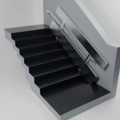 Пандус откидной алюминиевый ЛАЙТ УНИВЕРСАЛ 4 м