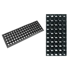 Накладка на ступень резиновая ячеистая 750х250х13 мм с кантом, без бортика