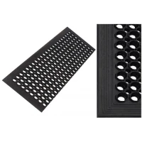 Накладка на ступень резиновая ячеистая 1500х300х13 мм с кантом по трём сторонам, без бортика