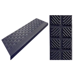 Накладка на ступень резиновая RST750 1200х300х3,5 мм c бортиком, самоклеящаяся