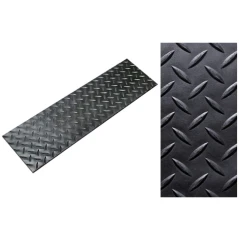 Накладка на ступень резиновая 1500х250х3 мм без окантовки без бортика самоклеящаяся