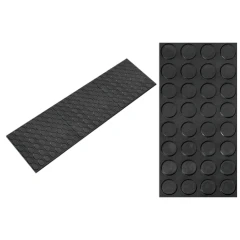 Накладка на ступень резиновая 2000х250х3 мм без окантовки без бортика самоклеящаяся