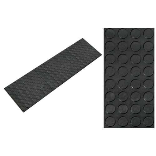 Накладка на ступень резиновая 2000х250х3 мм без окантовки без бортика самоклеящаяся