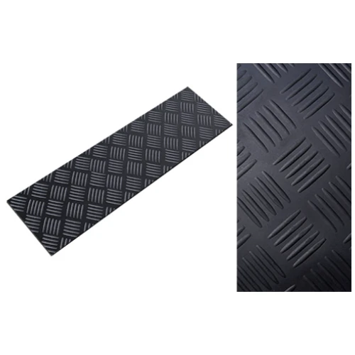 Накладка на ступень резиновая 1200х300х3 мм без окантовки без бортика самоклеящаяся