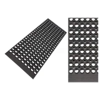 Накладка на ступень резиновая ячеистая 1500х300х13 мм с кантом по двум сторонам, без бортика