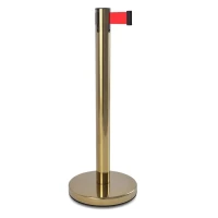 Cтойка ограждения с лентой 5 м BSLN-427645 однотонная лента