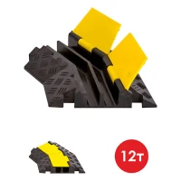 Кабель-канал ККР 2-12У угловой элемент левый (2 канала 30х30 мм), резина