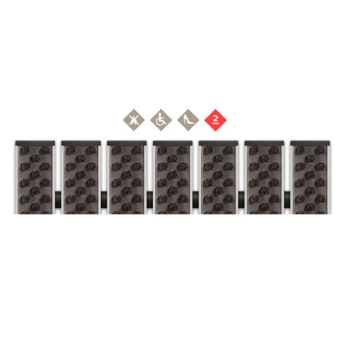 Алюминиевая грязезащитная решетка ПРЕМИУМ щетка