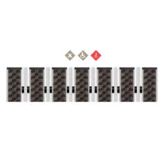 Алюминиевая грязезащитная решетка ПРЕМИУМ щетка+скребок