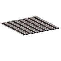 Алюминиевая грязезащитная решетка СТАНДАРТ 40 резина+ворс+скребок