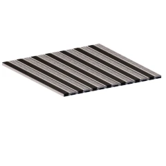 Алюминиевая грязезащитная решетка СТАНДАРТ 40 резина+ворс+скребок