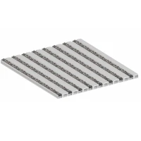 Алюминиевая грязезащитная решетка СТАНДАРТ ворс+широкий скребок