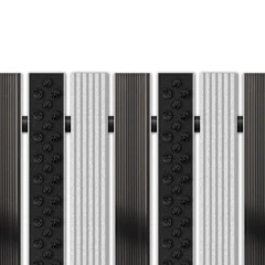 Алюминиевая грязезащитная решетка СТРОНГ резина + щетка + ш.скребок