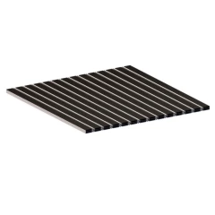 Алюминиевая грязезащитная решетка СТАНДАРТ 40 резина+скребок