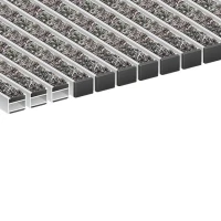 Алюминиевая грязезащитная решетка ПРЕМИУМ ворс