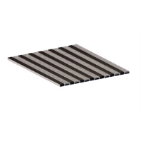 Алюминиевая грязезащитная решетка СТАНДАРТ 40 резина+ворс