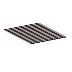 Алюминиевая грязезащитная решетка СТАНДАРТ 40 резина+ворс