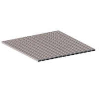 Алюминиевая грязезащитная решетка СТАНДАРТ 40 ворс+скребок