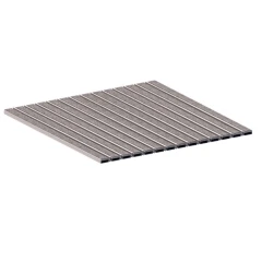 Алюминиевая грязезащитная решетка СТАНДАРТ 40 ворс+скребок