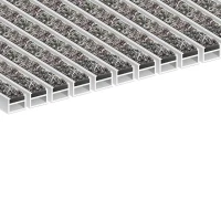 Алюминиевая грязезащитная решетка СТРОНГ ворс