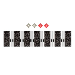 Алюминиевая грязезащитная решетка СТРОНГ ворс+скребок