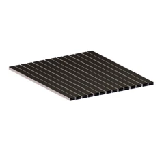 Алюминиевая грязезащитная решетка СТАНДАРТ 40 резина