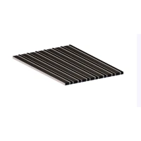 Алюминиевая грязезащитная решетка СТАНДАРТ 40 резина+щетка