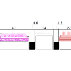 Алюминиевая грязезащитная решетка СТАНДАРТ 40 ворс+щетка+широкий скребок