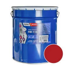 Эмаль Pufas Decoself ПФ-115 красная 25 кг