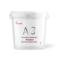 Грунтовка акриловая укрывная для внутренних работ белая А3, 1,4 кг