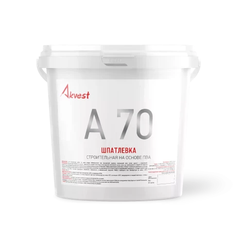Шпатлёвка на основе ПВА А70, 3 кг