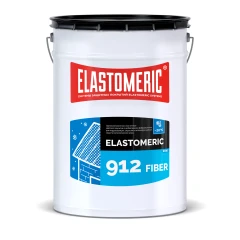 Гидроизоляционная мастика д.зимн.ремонта с фиброволокном Elastomeric 912 Fiber, красный рубин 20 кг