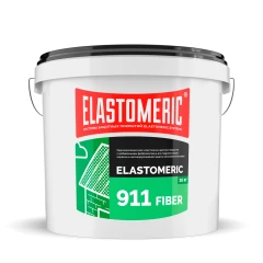 Гидроизоляционная мастика с фиброволокном Elastomeric 911 Fiber, темно-коричневый 10 кг